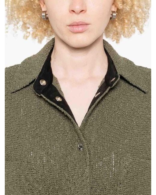 IRO Green Pabli Cotton Jacket