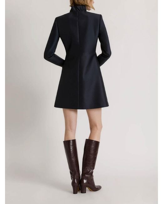 Alberta Ferretti Black V-Neck Dress