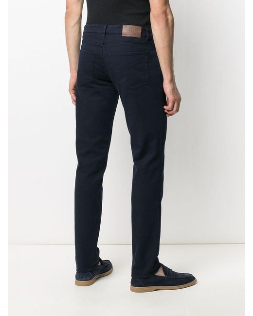 Brunello Cucinelli Blue Straight Leg Denim Jeans for men
