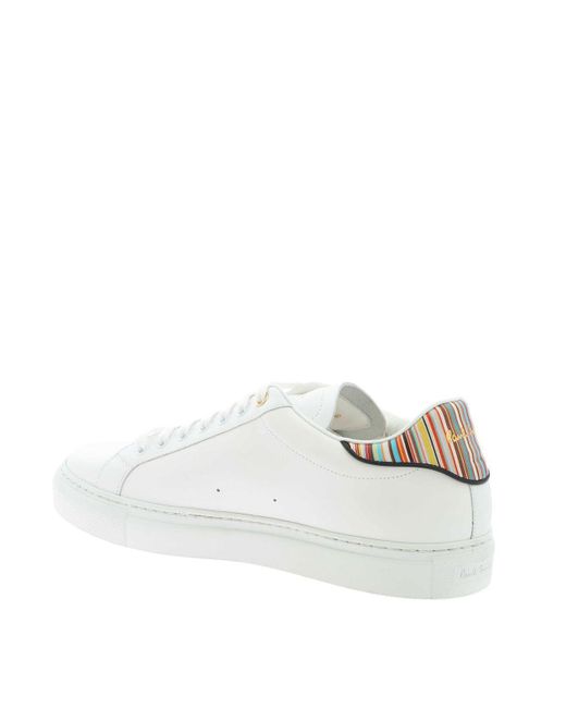 Paul Smith White Contrasting Details Sneakers for men