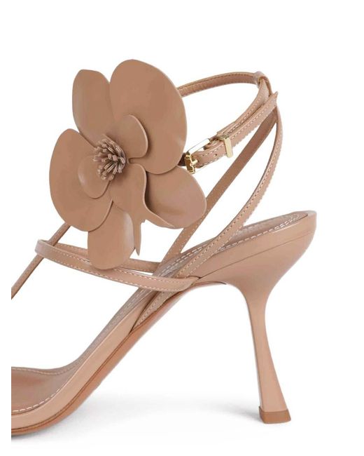 Zimmermann Pink Orchid Leather Sandals