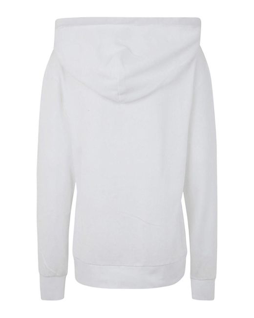 J.W. Anderson White Anchor Embroidery Hoodie
