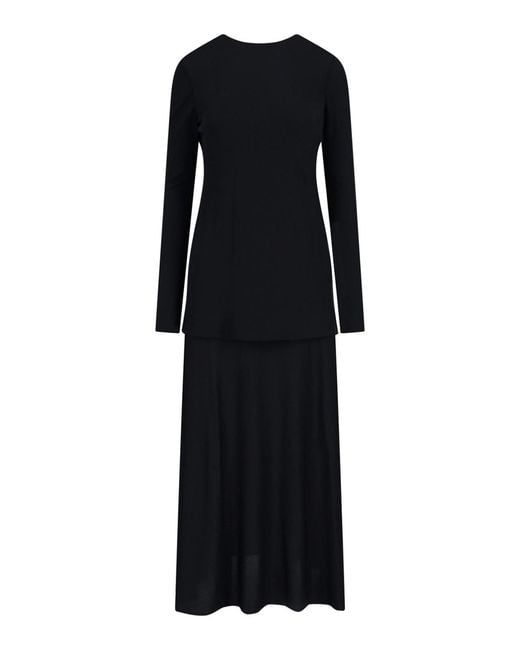 Jil Sander Black Dresses Viscose