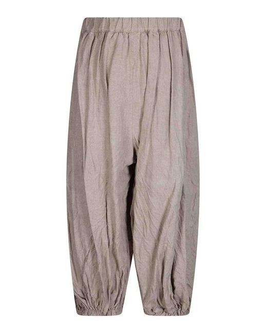 Comme des Garçons Gray Comme Des Garçons Pleated Cropped Pants