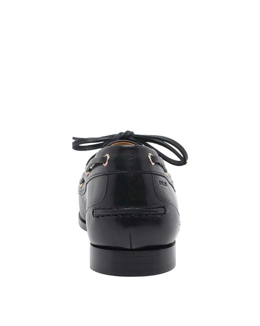 Bally Black Plume Loafers