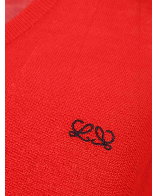 Loewe Red Wool Sweater