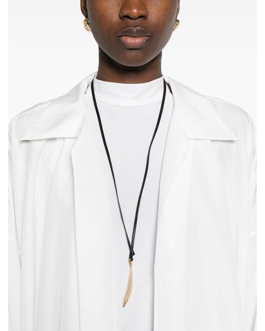 Norma Kamali White Oversized Shirt Dress