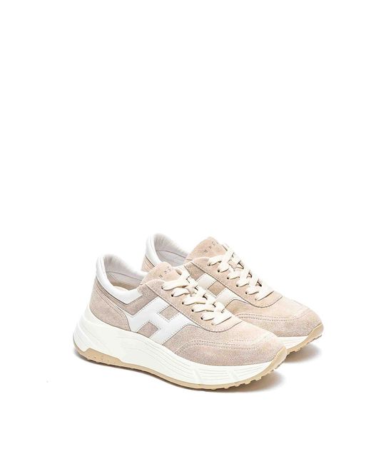 Hogan White Hi-Fi Sneakers