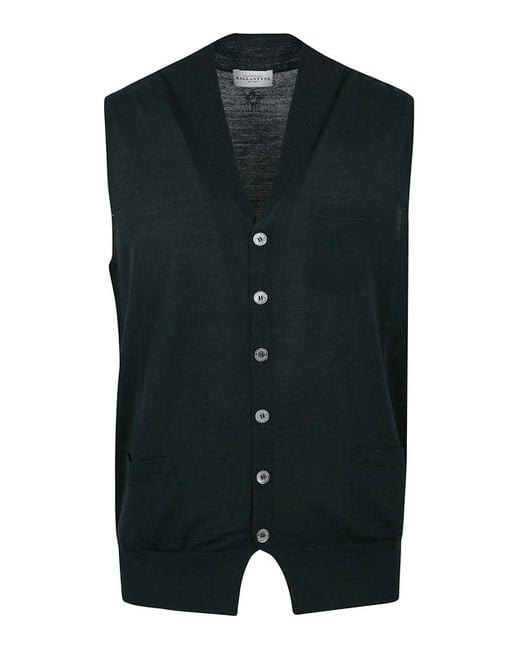 Ballantyne Green V Neck Gilet for men