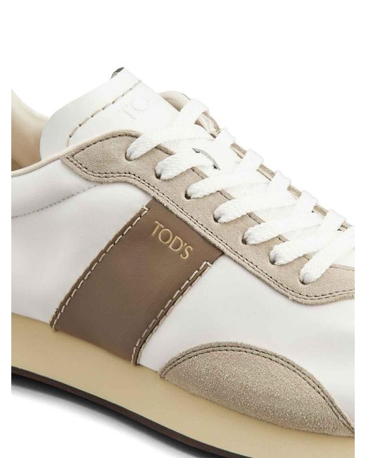 Tod's White Flat Shoes for men