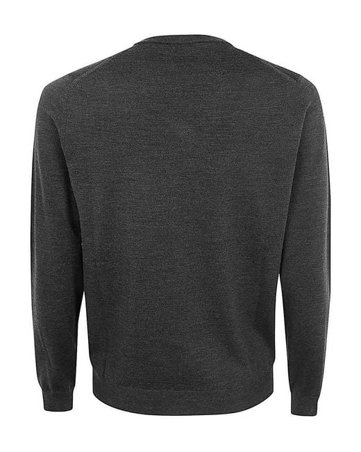 Zanone Gray V-Neck Slim Fit for men