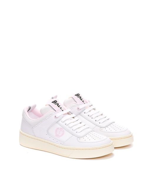 Bally White Riweira Sneakers