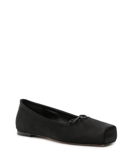 Aeyde Black Gabriella Satin Shoes