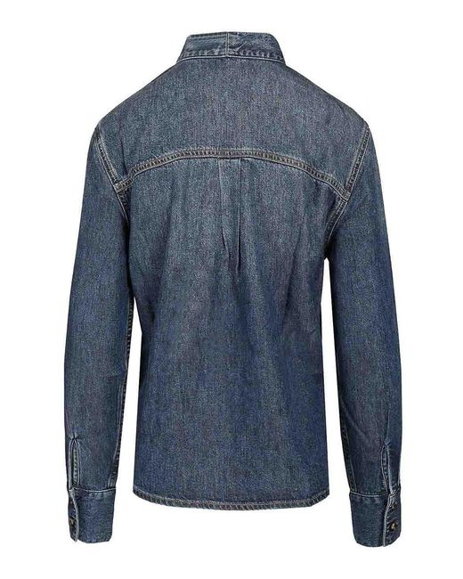 Self-Portrait Blue Shirt With Bow