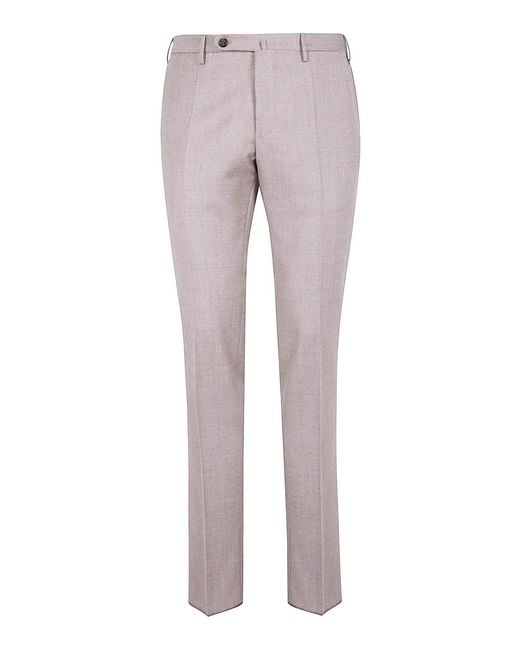 Incotex Gray Chino Slim Fit Trousers for men