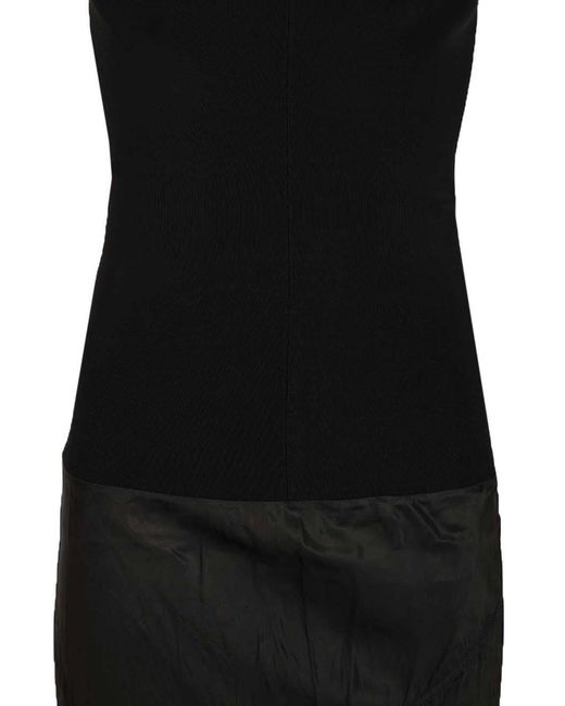 Rick Owens Black Sliced Dress