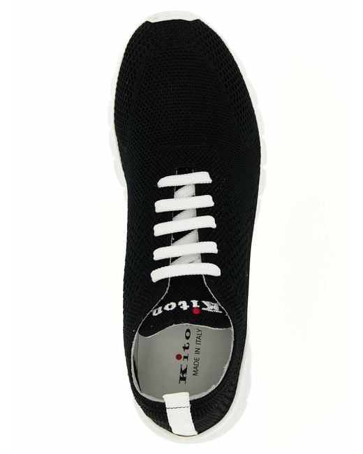 Kiton Black Fits Sneakers for men