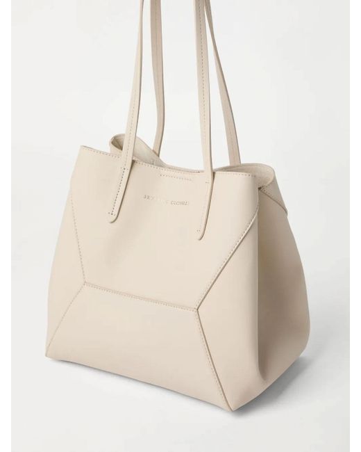Brunello Cucinelli Natural Monili Shopper Bag