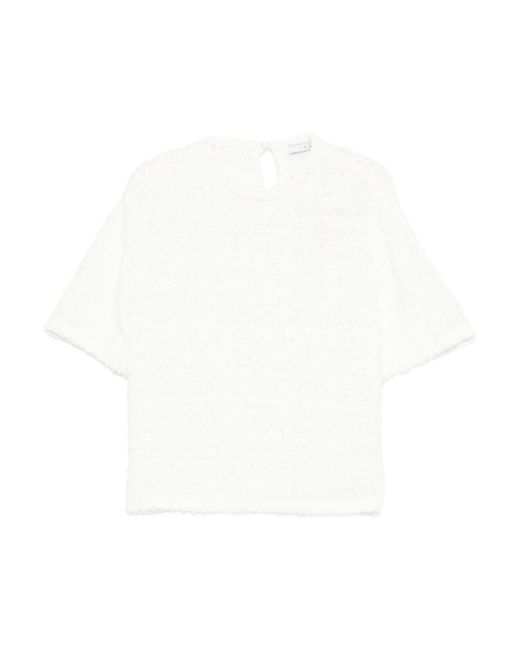 IRO White Tweed T-Shirt