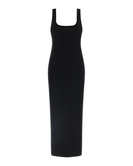 Entire studios Black Squared Neckline Dress