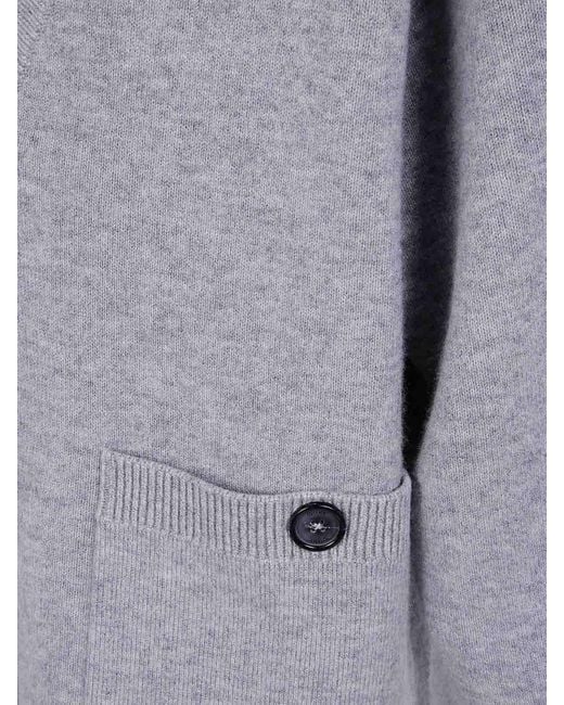Totême Gray Cashmere Merinos Cardigan