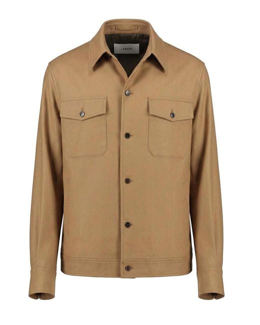 Lardini Brown Shirt Jacket for men
