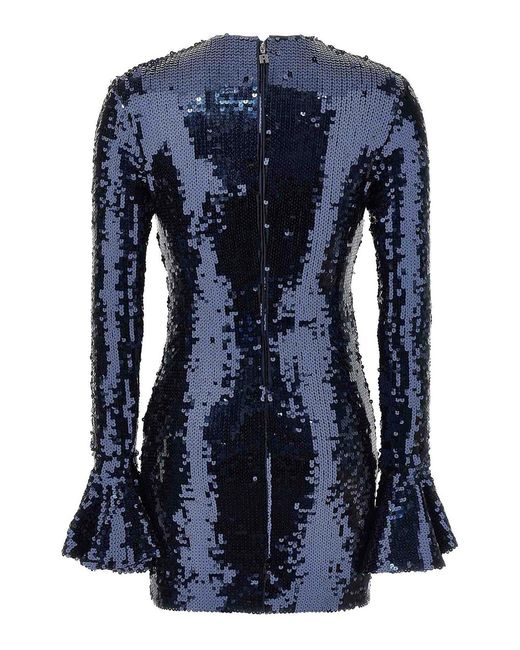ROTATE BIRGER CHRISTENSEN Blue Sequin Dress