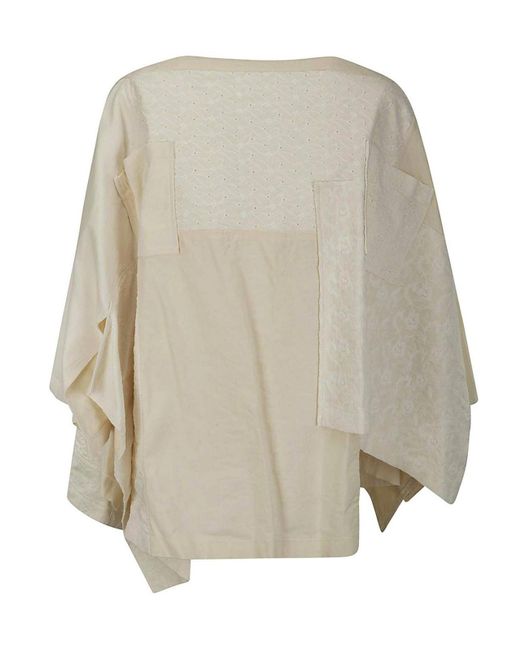 Tao Comme Des Garcons Cotton Tunic Dress in Natural Lyst