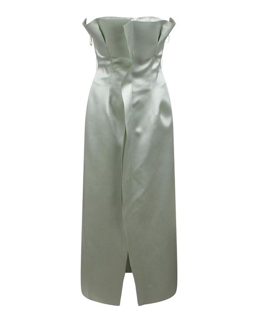 オールインワン・サロペット Philosophy Di Lorenzo Serafini Pastel Green Duchesse Dress Philosophy Di Lorenzo Serafini duchess-satin Mini Dress