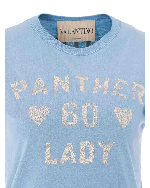 Valentino Garavani Blue Vintage Light Pattern T-Shirt