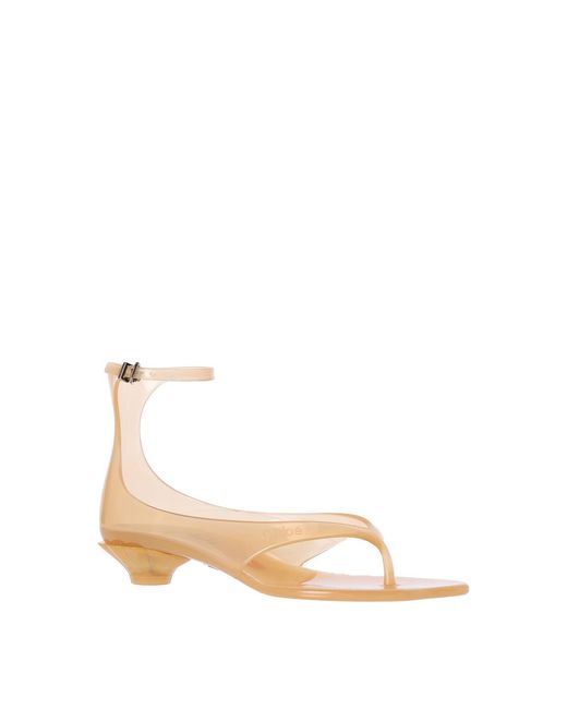 Chloé Natural Jelly Flip-Flop Sandals