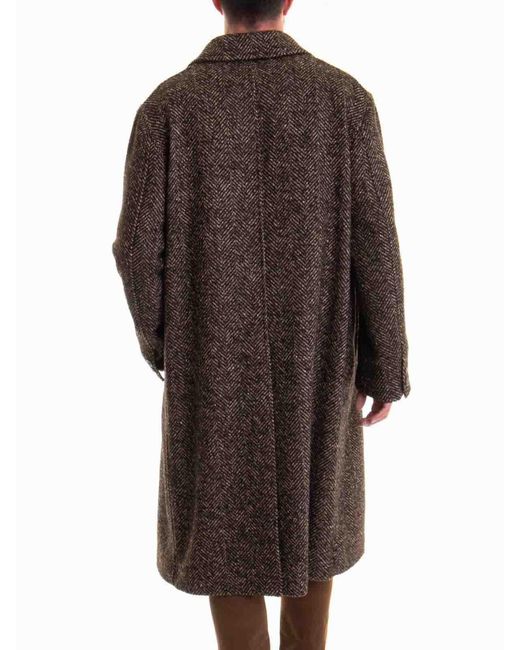 Roberto Cavalli Brown Coat for men