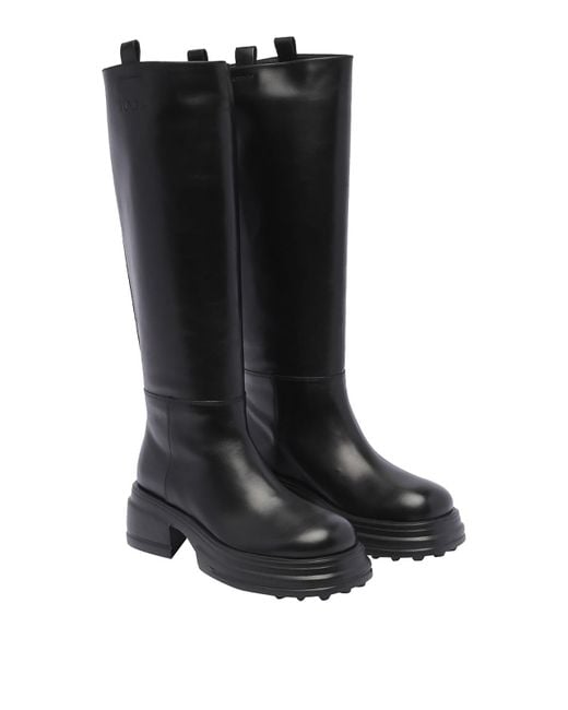 Tod's Black Leather Boots