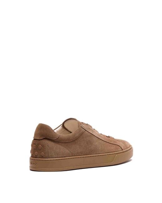 Tod's Brown Suede Sneakers for men