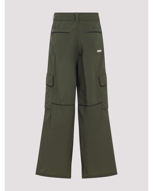 Marni Green Nylon Cargo Pants for men