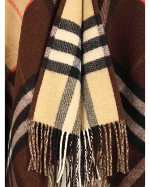 Burberry Natural Checked Cape