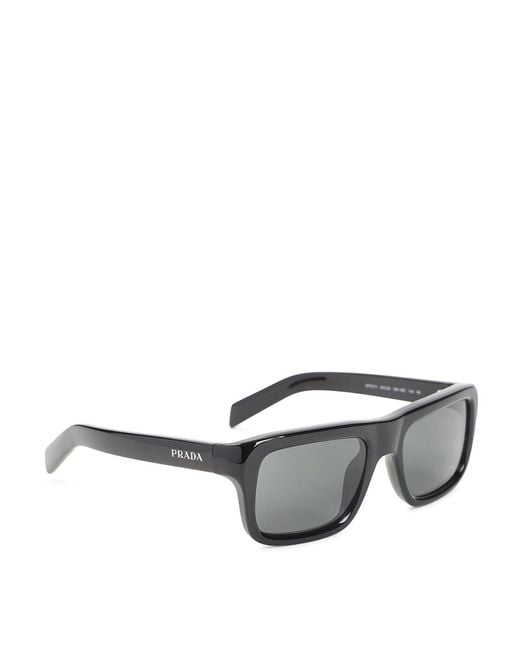 Prada Gray Eyewear Acetate Sunglasses for men
