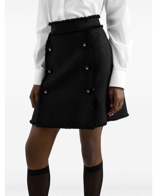 Dolce & Gabbana Black Short Skirts