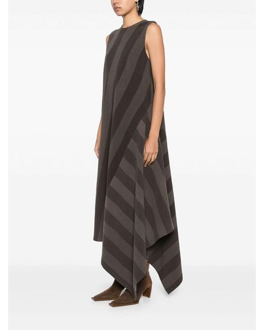 Uma Wang Gray Ardal Long Dress