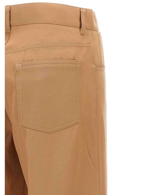 Jil Sander Natural Loose Leg Pants