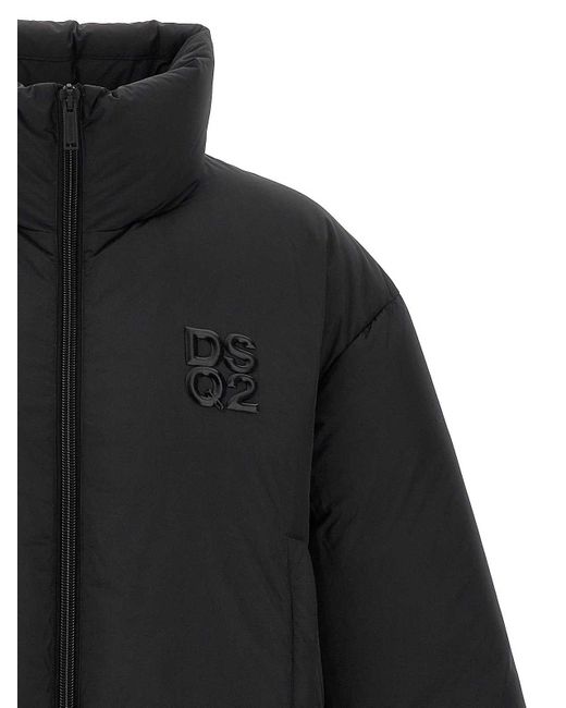 DSquared² Blue Ball Nylon Puffer Down Jacket for men