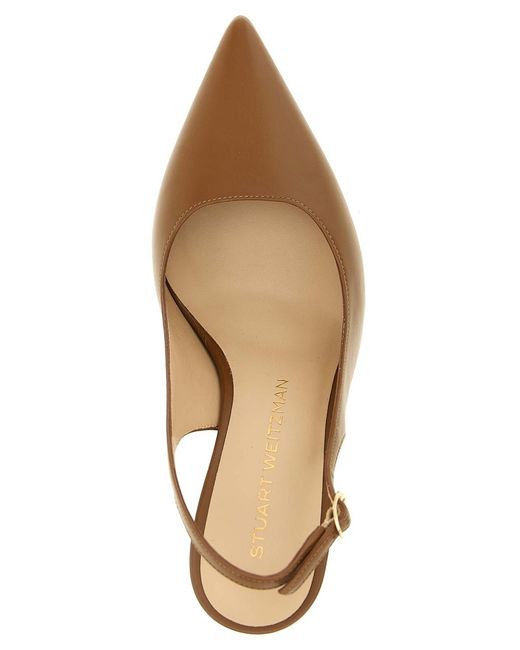 Stuart Weitzman Brown Stuart Power Slingback