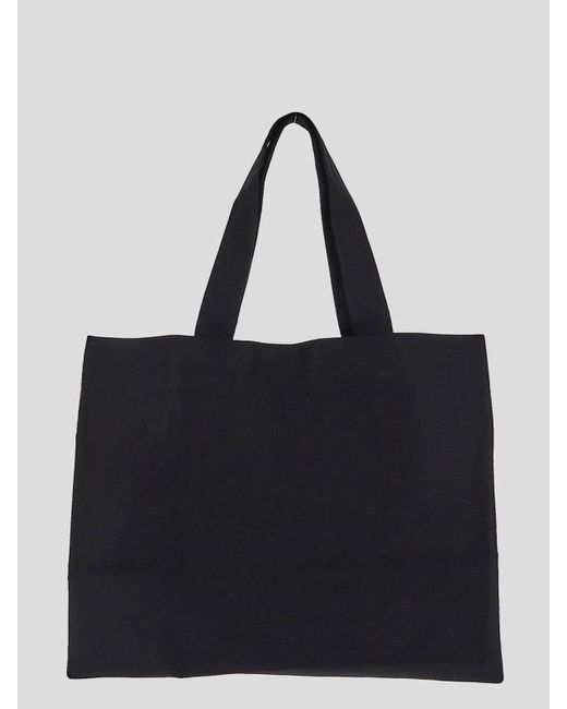 Rick Owens Black Canvas Beach Bag