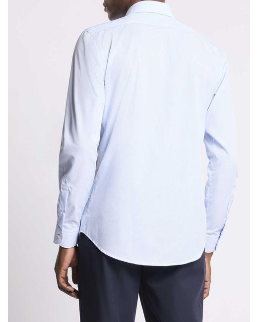 Fay Blue Travel Shirt French Neck for men