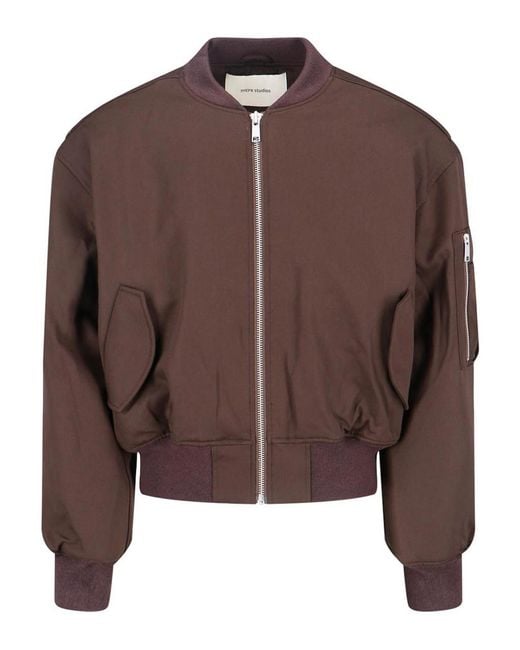 Entire studios Brown Bomber Zip for men