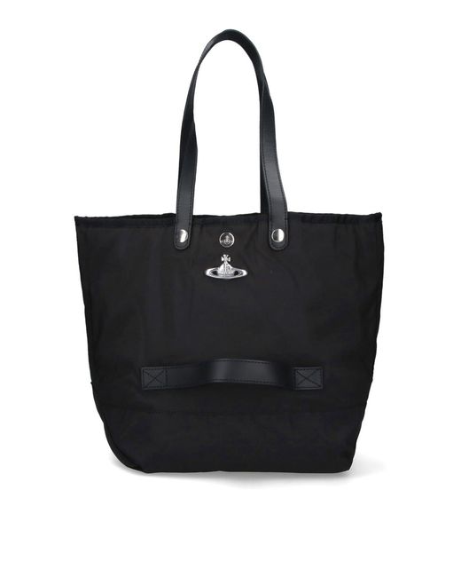 Vivienne Westwood Black Medium Tote Bag