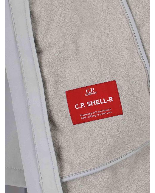 C P Company Gray Vest With Hood for men