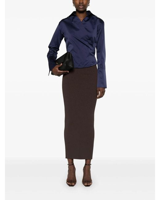 Max Mara Brown Midi Skirt