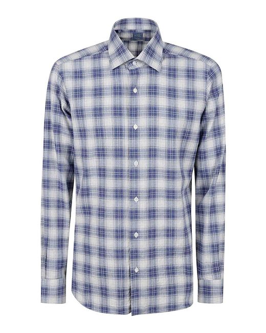 Barba Napoli Blue Shirt for men