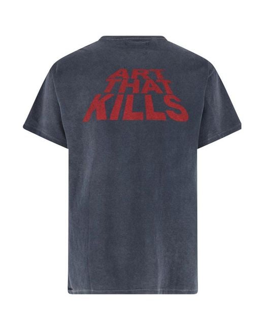 GALLERY DEPT. Blue Skeleton Beach T-Shirt for men